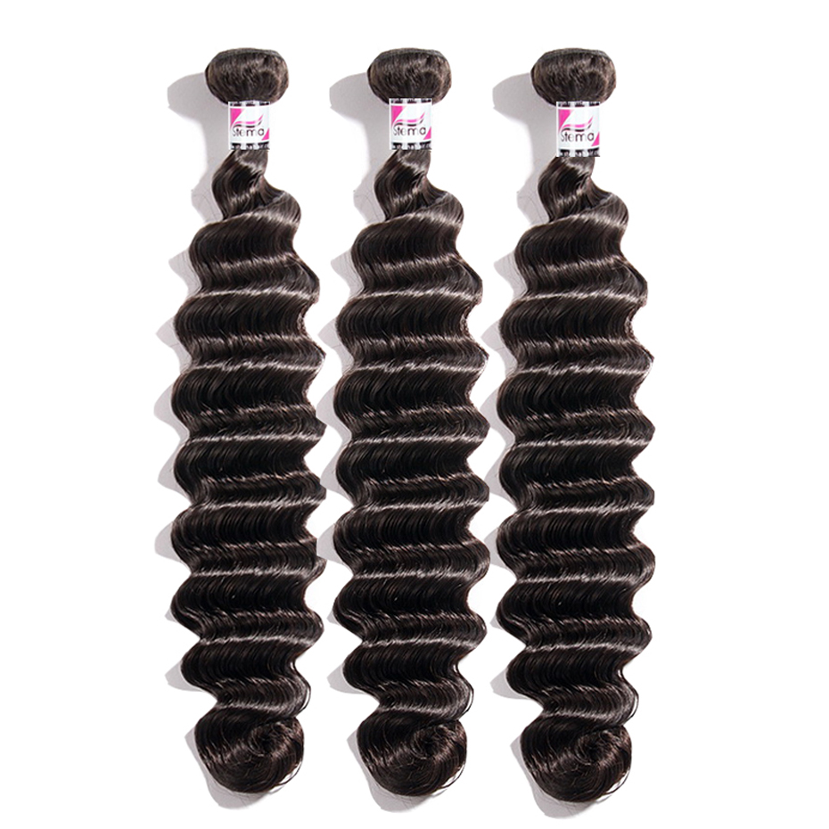 Stema Hair 1/3/4 pcs Loose Deep Virgin Hair Bundles